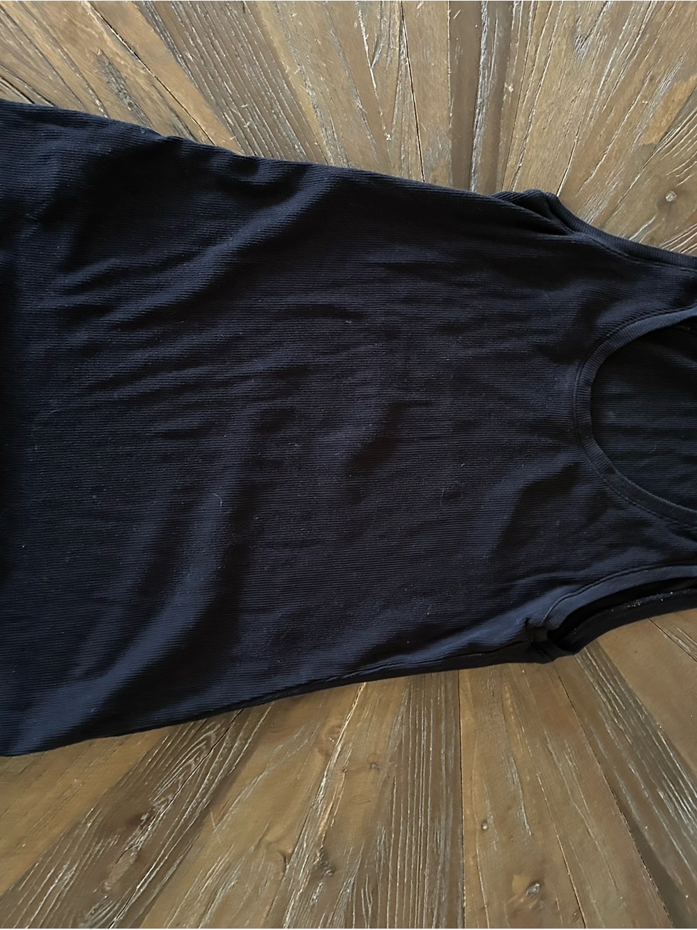 Tommy Bahama Black Ribbed Scoop Tank